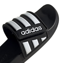 adidas Badeschuhe Adilette Comfort Adjustable (Klettverschluss) schwarz Kinder - 1 Paar